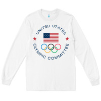 White Olympic Rings Long Sleeve Tee - artisFamous