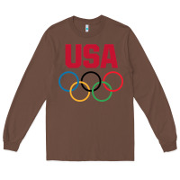 Chestnut Olympic Rings Long Sleeve Tee - artisFamous