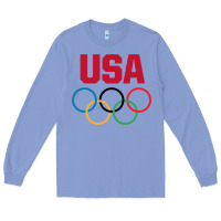 Colony Blue Olympic Rings Long Sleeve Tee - artisFamous