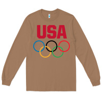 Toasted Coconut Olympic Rings Long Sleeve Tee - artisFamous