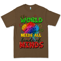 Cacao The world needs all kinds of minds Premium Tee - FaDigitalArtStudio