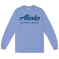 Colony Blue Alaska Airlines Long Sleeve Tee - artisFamous