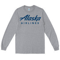 Heather Grey Alaska Airlines Long Sleeve Tee - artisFamous