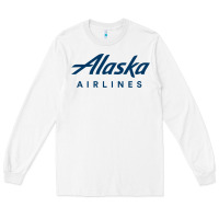 White Alaska Airlines Long Sleeve Tee - artisFamous