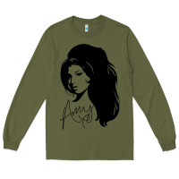 Army Green Amy Winehouse Long Sleeve Tee - artisFamous