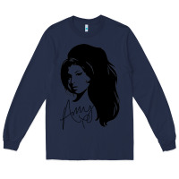 Navy Amy Winehouse Long Sleeve Tee - artisFamous