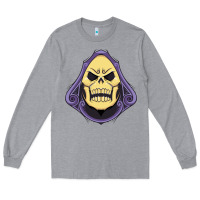 Heather Grey Vintage Skeletor Long Sleeve Tee - artisFamous