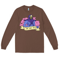 Chestnut Vintage Skeletor ı am not nice Long Sleeve Tee - artisFamous
