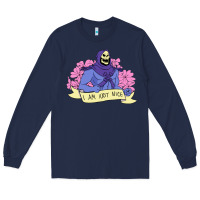 Navy Vintage Skeletor ı am not nice Long Sleeve Tee - artisFamous