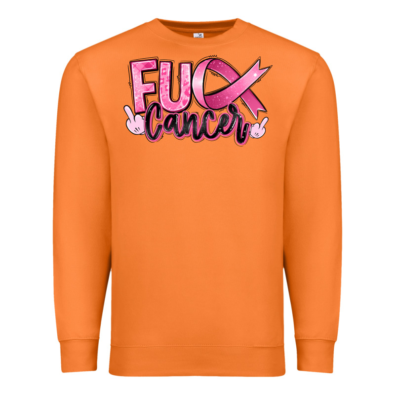 Fuck Breast Cancer Premium Sweatshirt by RanaPortraitStore | Teevron
