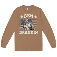 Toasted Coconut Ben Drankin 4th of July Patriotic Funny T-Shirt Long Sleeve Tee - artisFamous