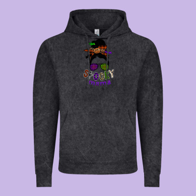 Spooky Mama Vintage Hoodie Designed By Sublimationcraftshop
