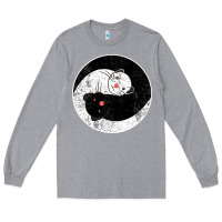 Heather Grey ferret harmony Long Sleeve Tee - artisFamous