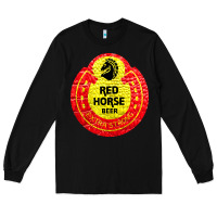 Black red horse Long Sleeve Tee - artisFamous
