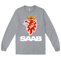 Heather Grey saab Long Sleeve Tee - artisFamous