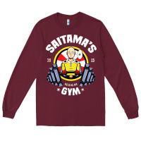 Burgundy anime gym Long Sleeve Tee - artisFamous