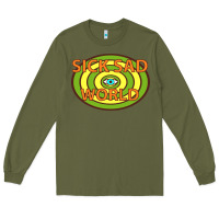 Army Green sick sad world Long Sleeve Tee - artisFamous