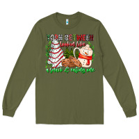 Army Green Torn Between Looking Like A Snack Eating One Long Sleeve Tee - CowhideDigitalArt