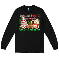 Black Torn Between Looking Like A Snack Eating One Long Sleeve Tee - CowhideDigitalArt