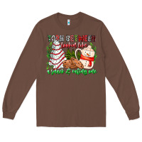 Chestnut Torn Between Looking Like A Snack Eating One Long Sleeve Tee - CowhideDigitalArt