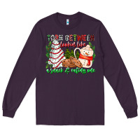 Plum Torn Between Looking Like A Snack Eating One Long Sleeve Tee - CowhideDigitalArt