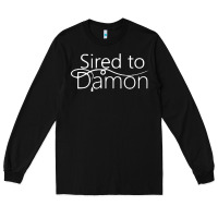Black sired to damon Long Sleeve Tee - artisFamous