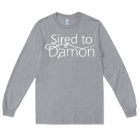 Heather Grey sired to damon Long Sleeve Tee - artisFamous