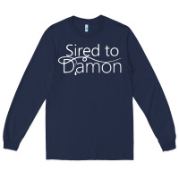 Navy sired to damon Long Sleeve Tee - artisFamous