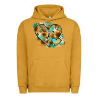 Pigment Peanut Butter Leopard Sunflower Cowhide Glitter Heart Urban Hoodie - Jasminsmagicworld