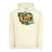 Pigment Pistachio Leopard Sunflower Cowhide Glitter Heart Urban Hoodie - Jasminsmagicworld