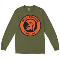 Army Green trojann records est 1968 Long Sleeve Tee - artisFamous