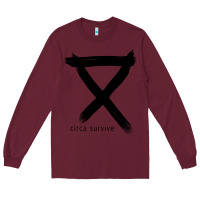 Burgundy circa survive Long Sleeve Tee - artisFamous