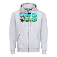 Heather Grey mister kinder grad Zipper Hoodie - RanaPortraitStore