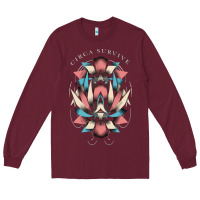 Burgundy circa survive Long Sleeve Tee - artisFamous