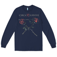 Navy circa survive Long Sleeve Tee - artisFamous