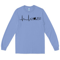 Colony Blue house music heartbeat Long Sleeve Tee - artisFamous