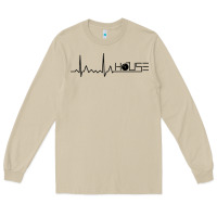 Mushroom house music heartbeat Long Sleeve Tee - artisFamous