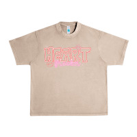 French Oak Heart Breaker Valentine Urban Heavy Tee - CowhideDigitalArt