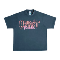 Midnight Navy Heart Breaker Valentine Urban Heavy Tee - CowhideDigitalArt