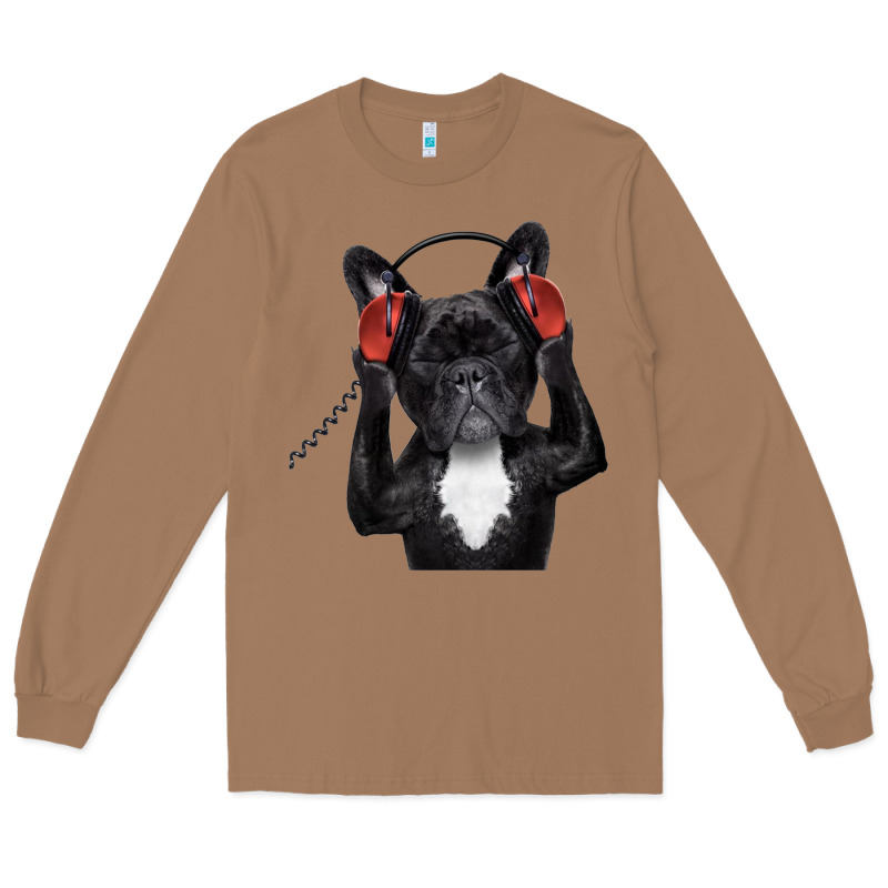 French Bulldog Dj Style Long Sleeve Tee by artisFamous | Teevron