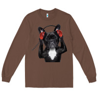 Chestnut french bulldog dj style Long Sleeve Tee - artisFamous