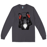 Smoke french bulldog dj style Long Sleeve Tee - artisFamous