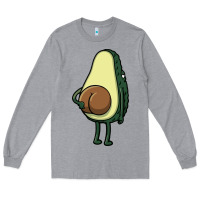 Heather Grey funny fruit avocado Long Sleeve Tee - artisFamous