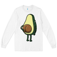White funny fruit avocado Long Sleeve Tee - artisFamous