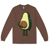 Chestnut funny fruit avocado Long Sleeve Tee - artisFamous