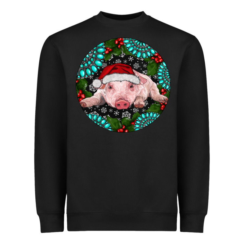 Baby Pig Christmas Heavyweight Sweatshirt by RanaPortraitStore | Teevron