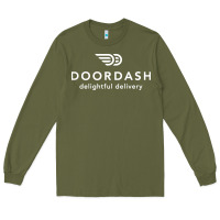 Army Green doordash Long Sleeve Tee - artisFamous
