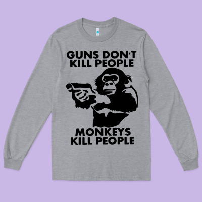 Guns Dont Kill People Long Sleeve Tee Designed By Artisfamous