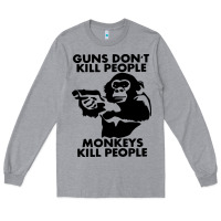 Heather Grey guns dont kill people Long Sleeve Tee - artisFamous