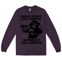 Plum guns dont kill people Long Sleeve Tee - artisFamous